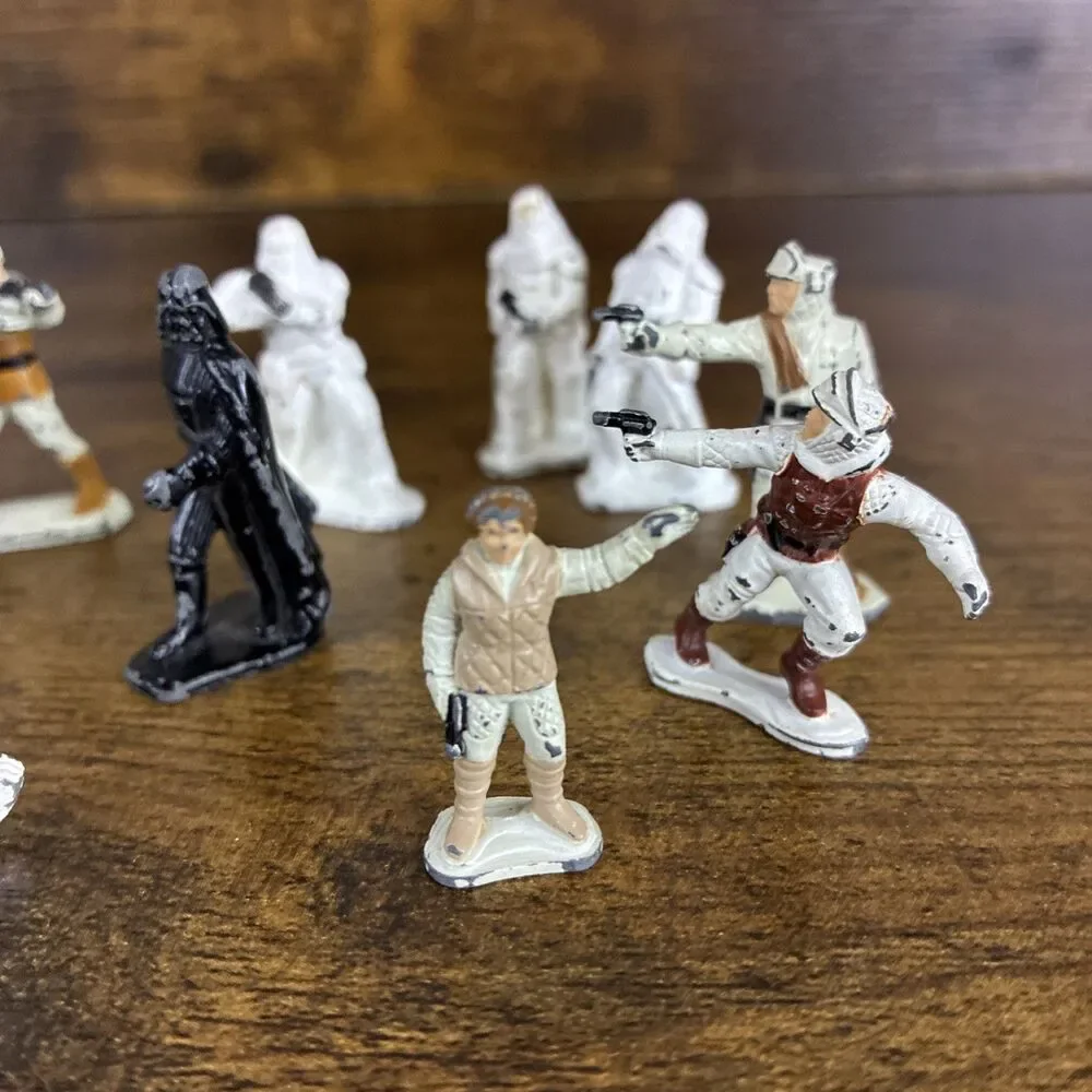 12 Vintage 1982 Star Wars Micro Collection Die-Cast Metal Figures Kenner 1982